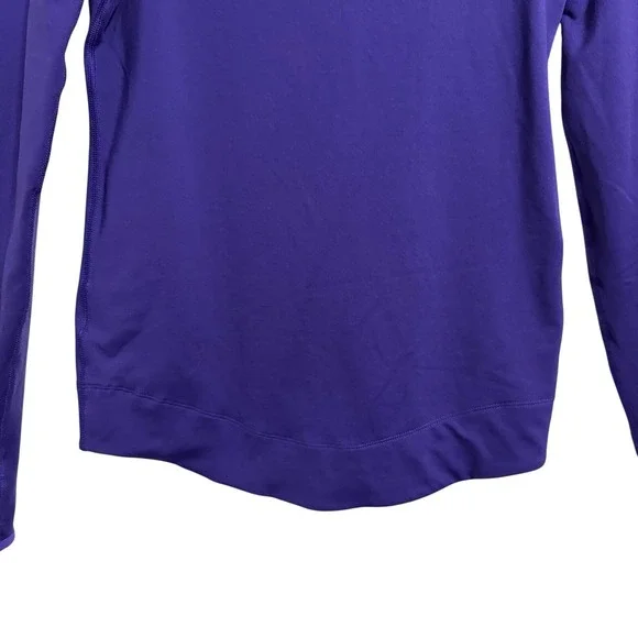 Nike Pro Dri FIT Kids Purple Long Sleeve Hoodie Athletic Top XL - Picture 9 of 10
